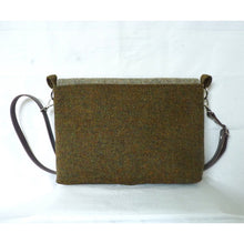Load image into Gallery viewer, Harris Tweed Bag - Ingleborough Messenger Bag - Green & Herringbone