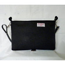 Load image into Gallery viewer, Harris Tweed Bag - Ingleborough Messenger Bag - Black & Grey