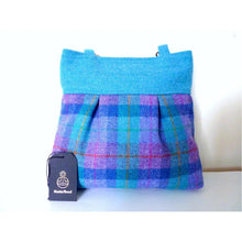 Load image into Gallery viewer, Harris Tweed Arncliffe Tote Bag -  Mint & Purple Check