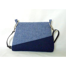 Load image into Gallery viewer, Harris Tweed Sedgeford Shoulder Bag, Crossbody Bag – Two Tone Blue
